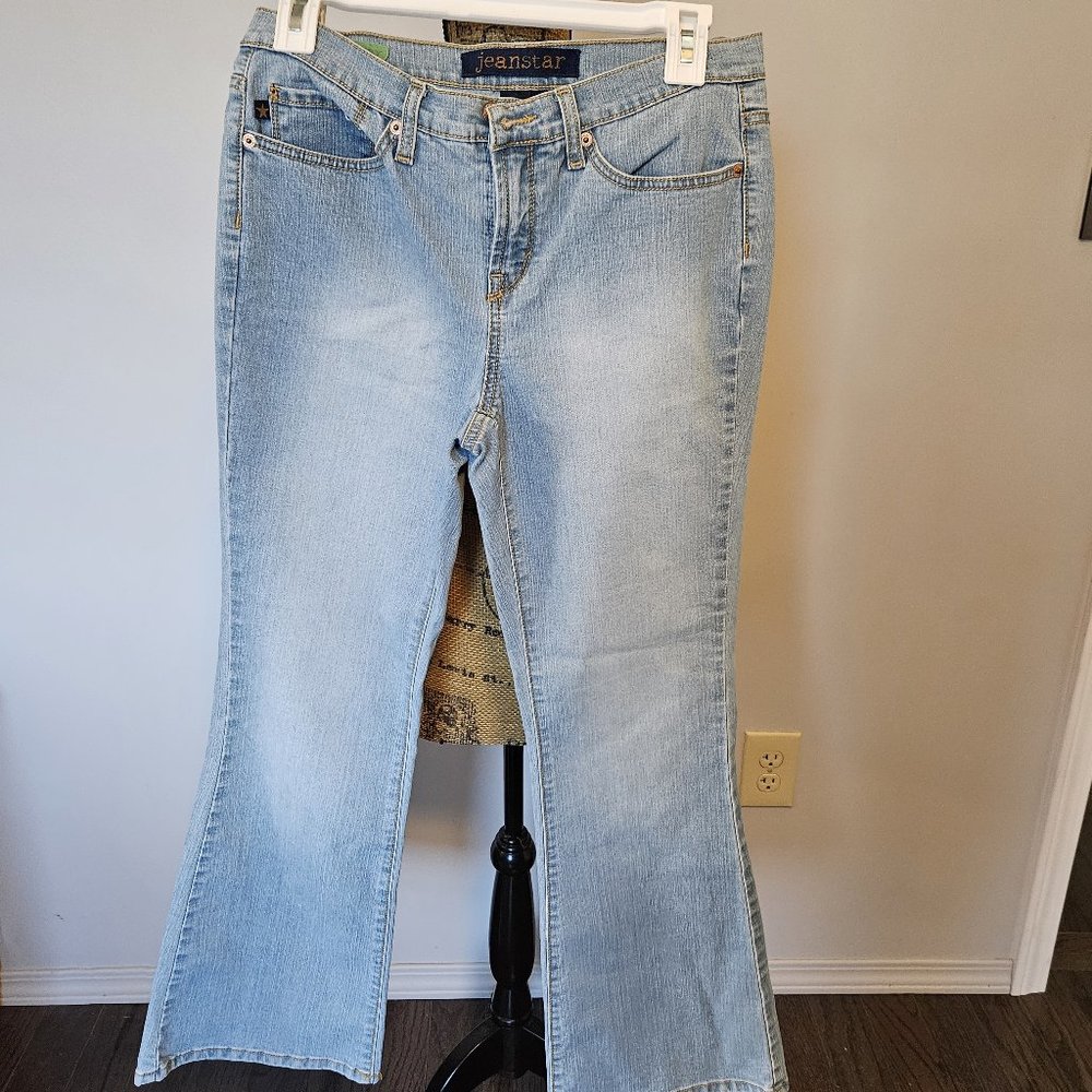 Jeanstar Light Blue Faded Jeans Mercury Size 8 Petite